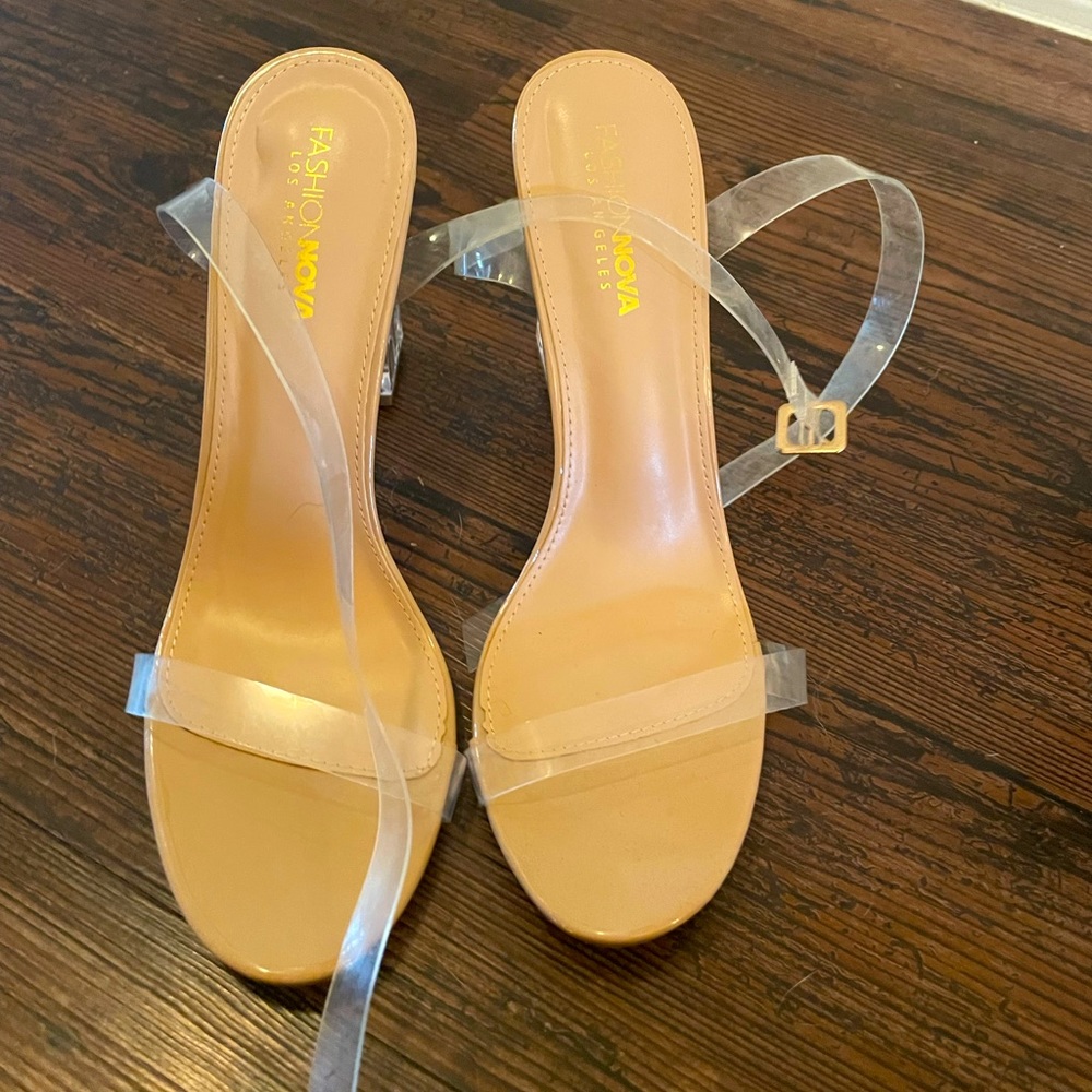 Clear Chunk Heel